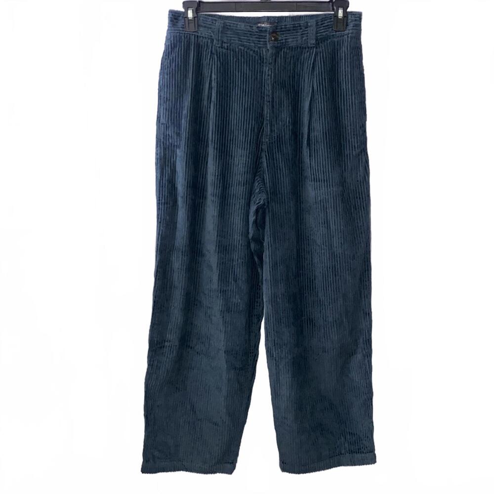 Urban Outfitters Blue Corduroy Baggy Pants Size M Y2K Vintage Fall Aesthetic